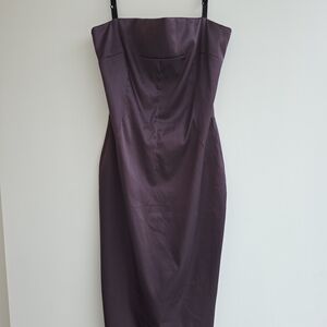 Dolce & Gabbana Strapless Dress in Rich Plum
